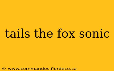 tails the fox sonic