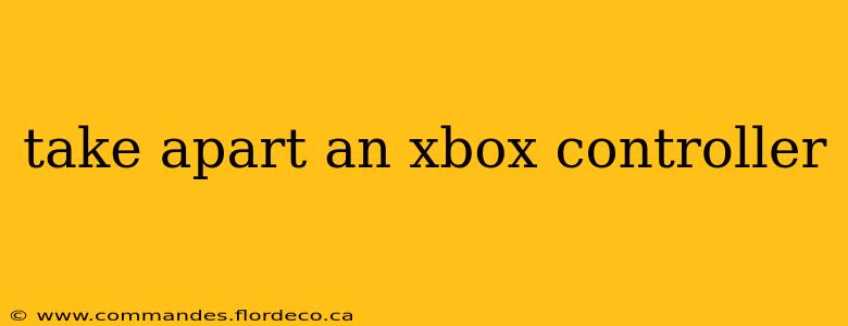 take apart an xbox controller