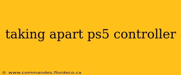 taking apart ps5 controller