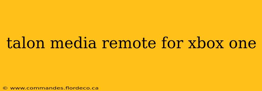 talon media remote for xbox one