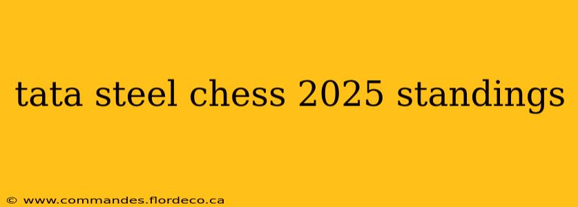 tata steel chess 2025 standings