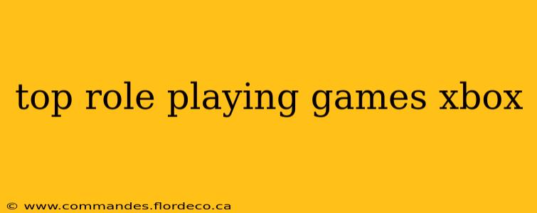 top role playing games xbox