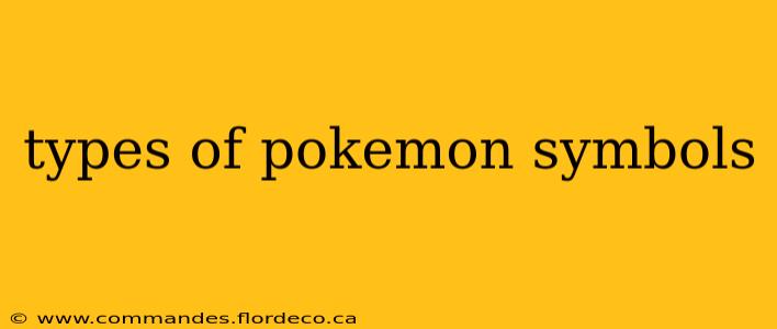 types of pokemon symbols