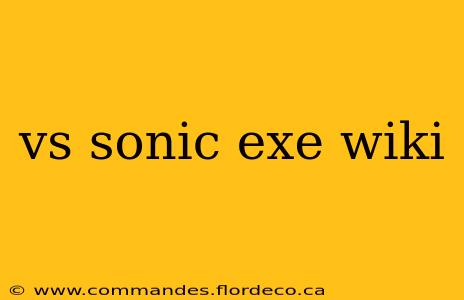 vs sonic exe wiki