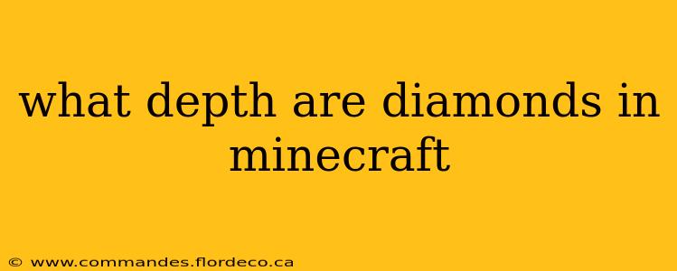what depth are diamonds in minecraft