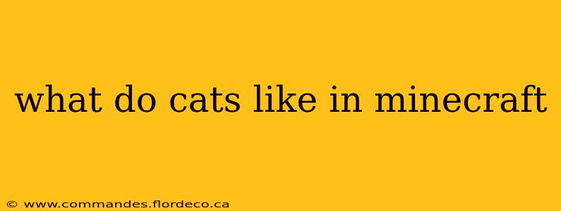 what do cats like in minecraft