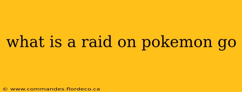 what is a raid on pokemon go