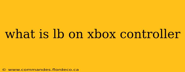 what is lb on xbox controller