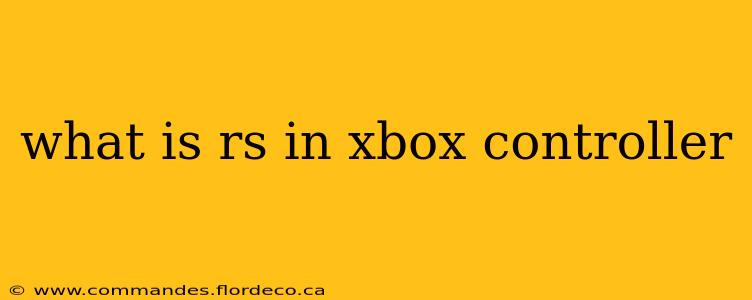 what is rs in xbox controller
