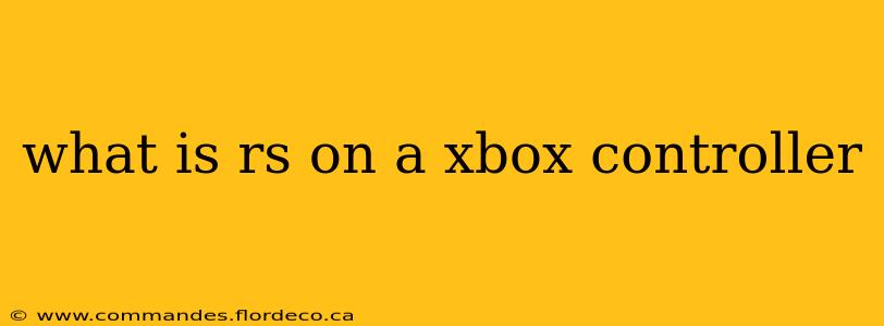 what is rs on a xbox controller