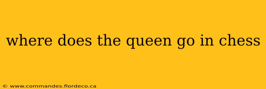 where does the queen go in chess