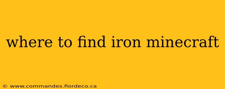 where to find iron minecraft