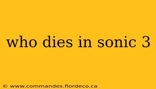 who dies in sonic 3