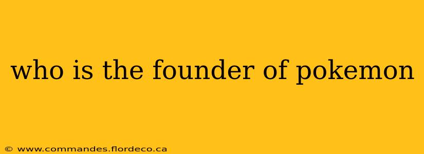 who is the founder of pokemon