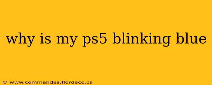 why is my ps5 blinking blue