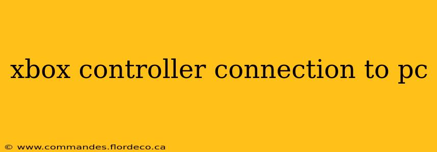 xbox controller connection to pc