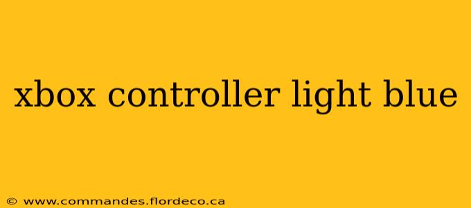 xbox controller light blue