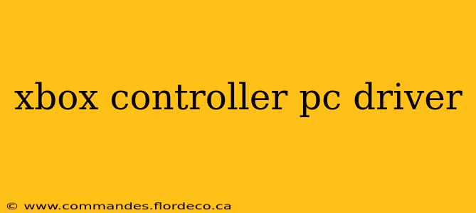 xbox controller pc driver