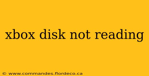xbox disk not reading