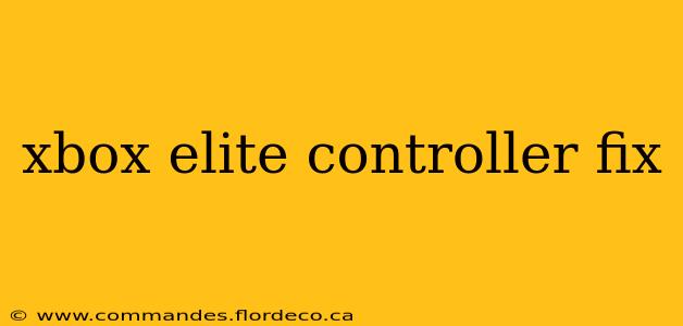xbox elite controller fix