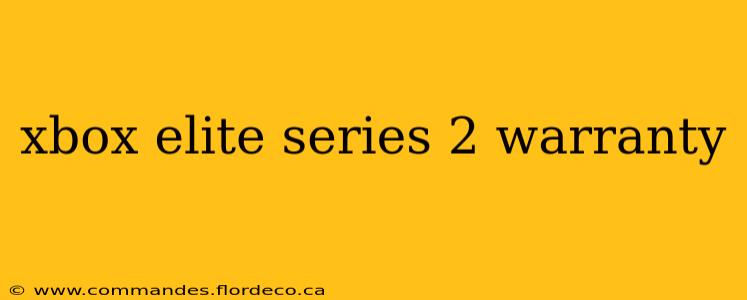 xbox elite series 2 warranty
