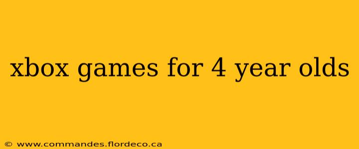 xbox games for 4 year olds