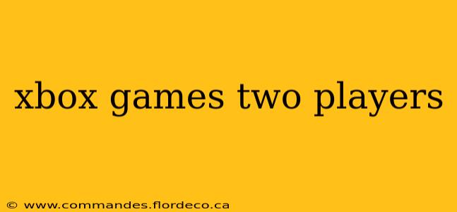 xbox games two players