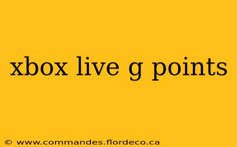 xbox live g points