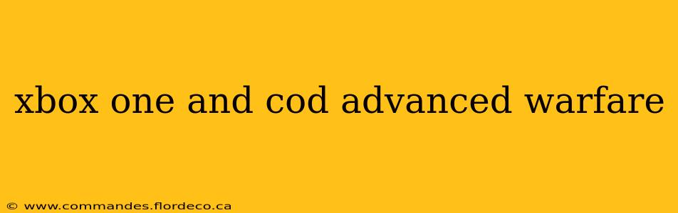 xbox one and cod advanced warfare