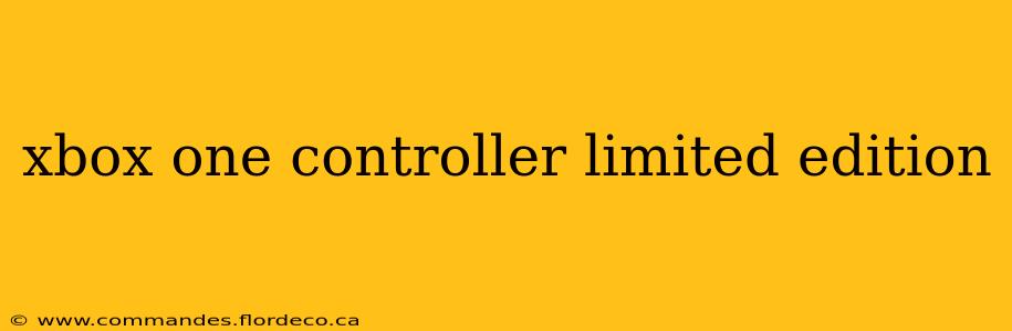 xbox one controller limited edition